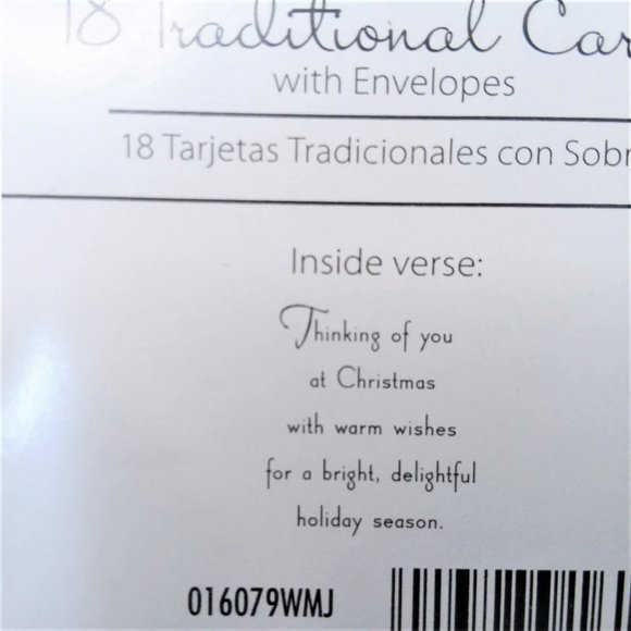 Christmas Cards VTG NIB American Greetings Santa Season's Greetings Red Foil - Picture 5 of 5